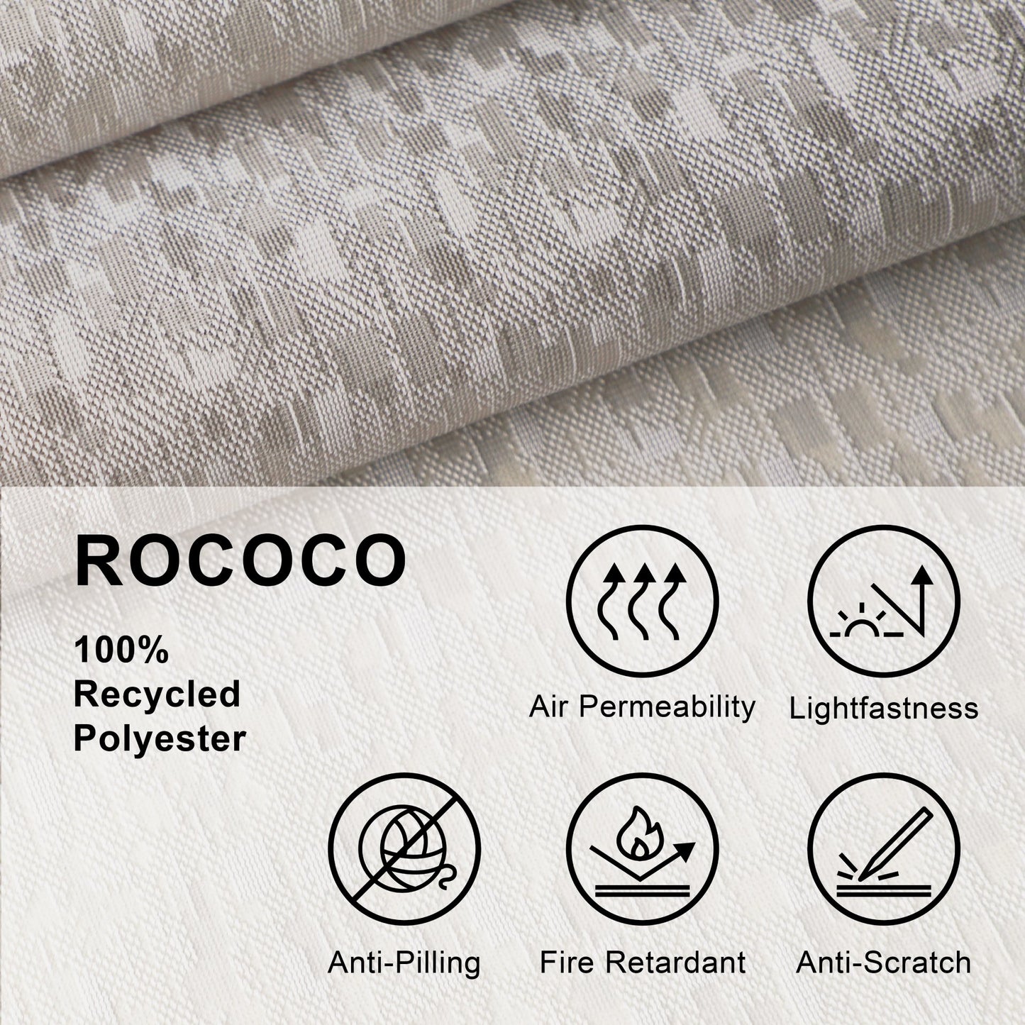 Hanging Room Divider, Designer Knit, 36" x 96" Pack of 2, Rococo