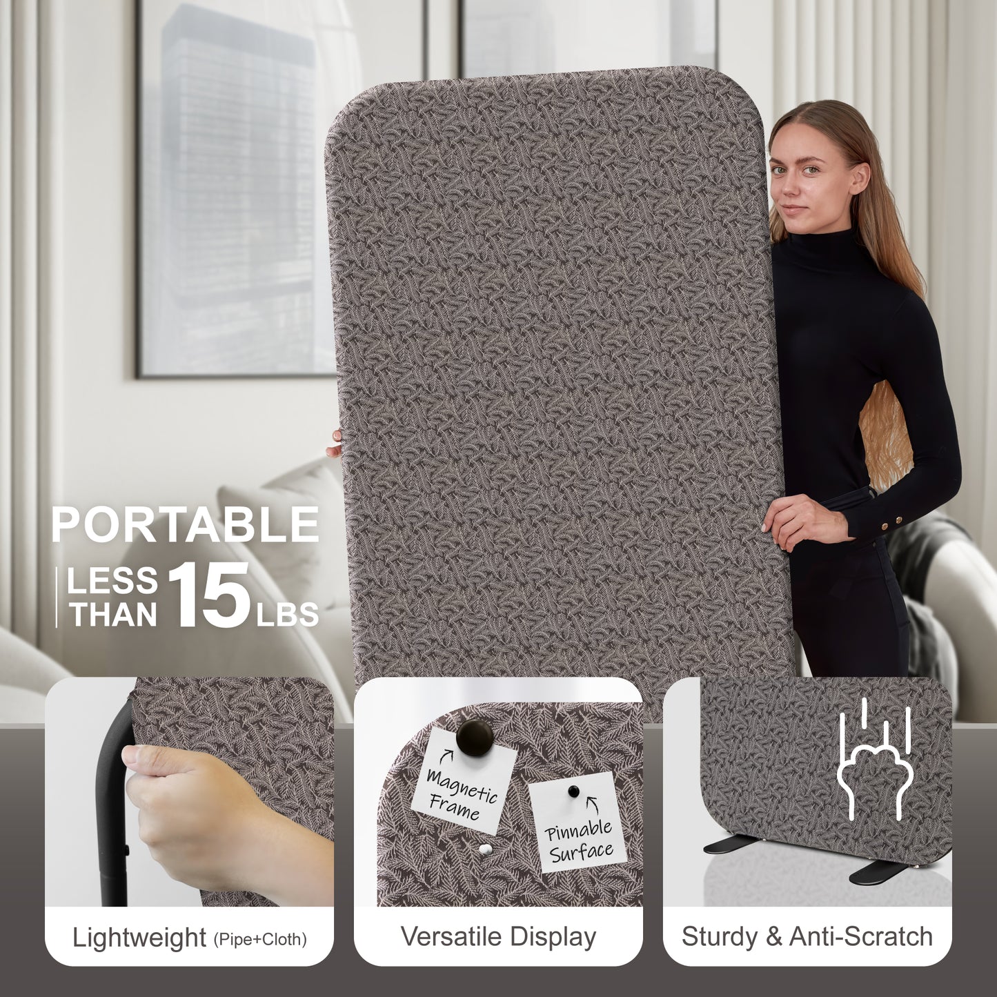 Standing Room Divider 29"x65", Nocturne