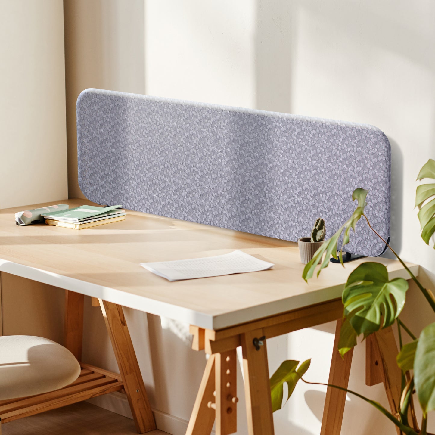 Freestanding Desk Divider 48"x18", Dandelion