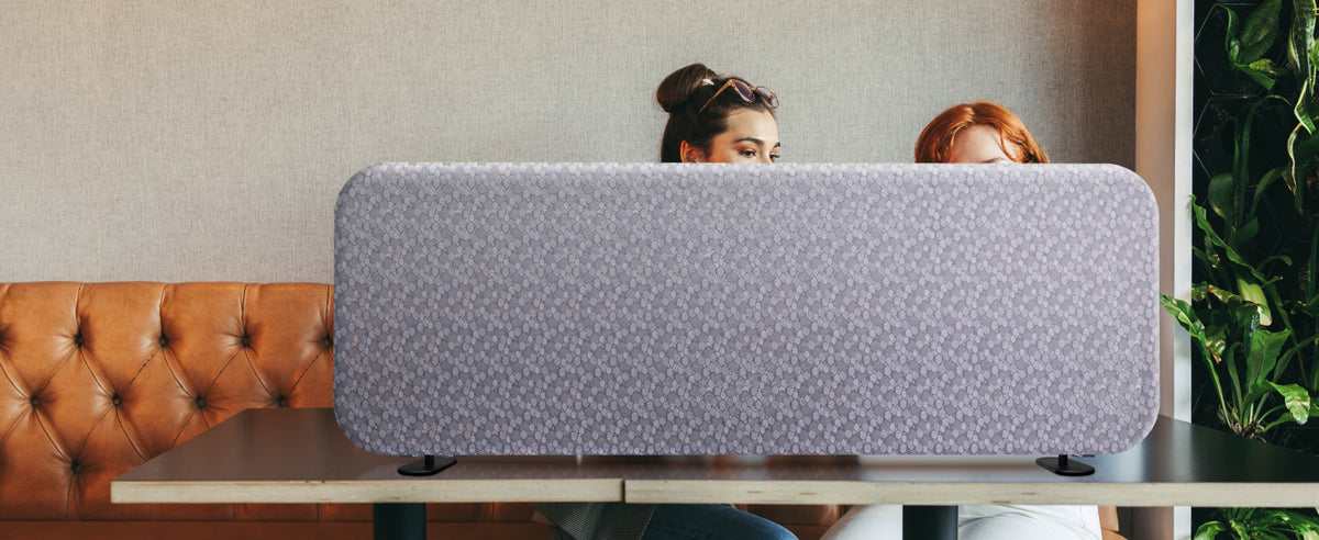 DECOLAB Standing Room Divider, 4-Panel Room Divider, Office Partition