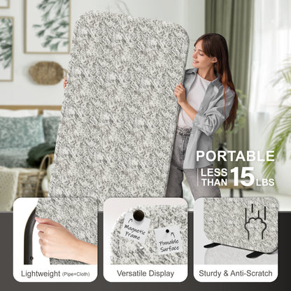 Premium Standing Room Divider, 29"x65", Marble
