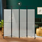 4-Panel Folding Room Divider, Adjutable Layout, 68"x71", Swing