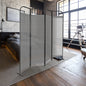 4-Panel Folding Room Divider, Adjustable Layout, 68"x71", Jazz
