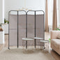 4-Panel Folding Room Divider, Adjustable Layout, 68"x71", Waltz