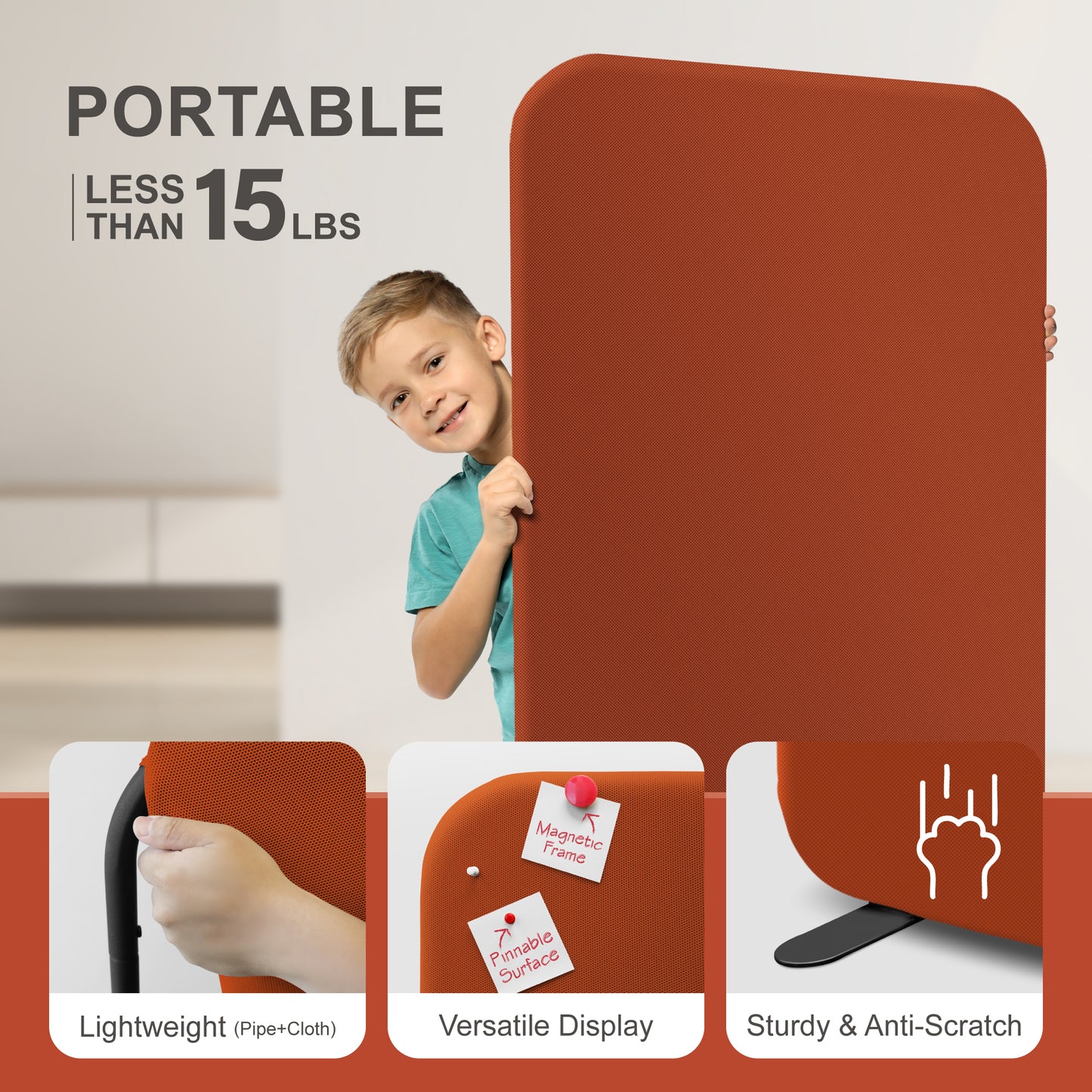 Standing Room Divider, 29"x65", Sunrise