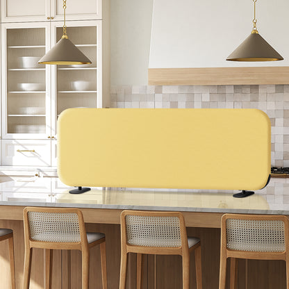 Freestanding Desk Divider, 48"x18", Butter