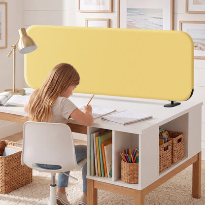 Freestanding Desk Divider, 48"x18", Butter