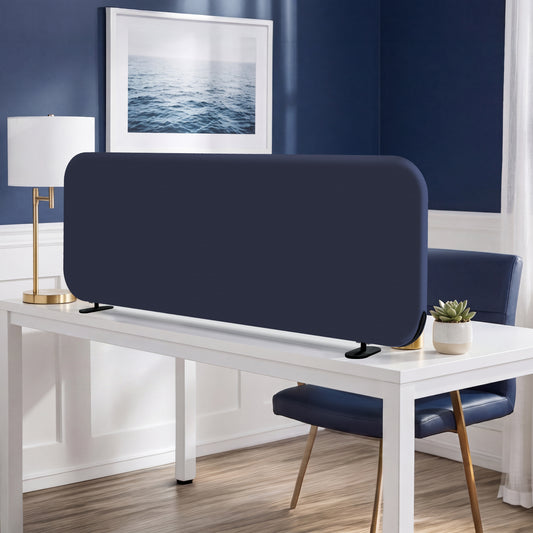 Freestanding Desk Divider, 48"x18", Cobalt