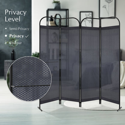 4 Panel Folding Room Divider 68"x71", Knight