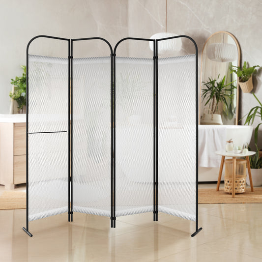 4 Panel Folding Room Divider 68"x71", Queen