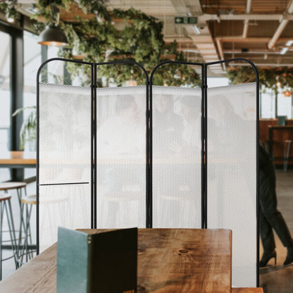 4 Panel Folding Room Divider 68"x71", Queen