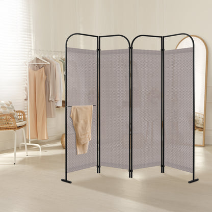 4 Panel Folding Room Divider 68"x71", Waltz