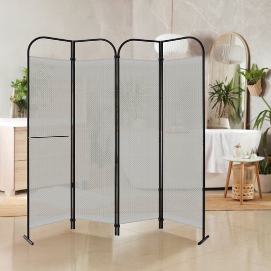4 Panel Folding Room Divider 68"x71", Swing