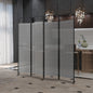 4-Panel Folding Room Divider, Adjustable Layout, 68"x71", Jazz
