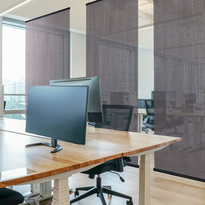 Hanging Room Divider, Modern Knit, 36" x 96" Pack of 2, Storm