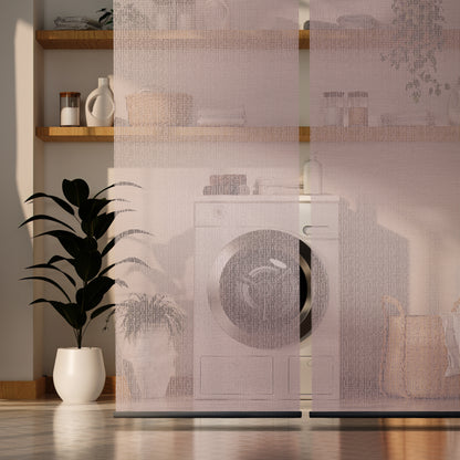Hanging Room Divider, Modern Knit, 36" x 96" Pack of 2, Sand