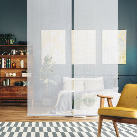 Hanging Room Divider, Modern Knit, 36" x 96" Pack of 2, Mist