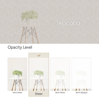 Hanging Room Divider, Designer Knit, 36" x 96" Pack of 2, Rococo