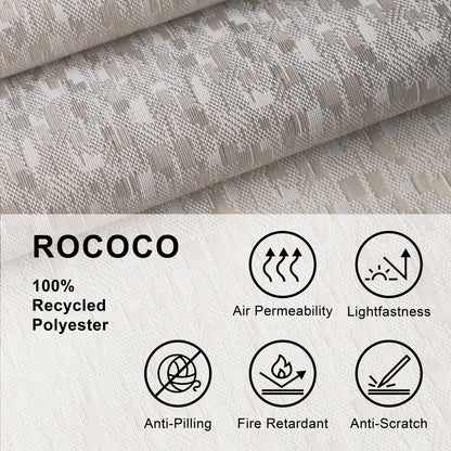 Hanging Room Divider, Designer Knit, 36" x 96" Pack of 2, Rococo