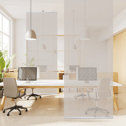 Hanging Room Divider, Designer Knit, 36" x 96" Pack of 2, Rococo