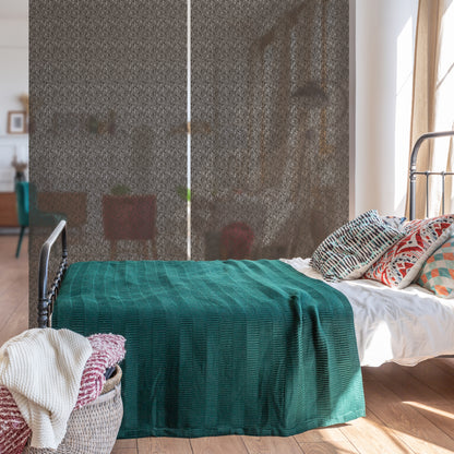 Hanging Room Divider, Designer Knit, 36" x 96" Pack of 2, Terrazzo
