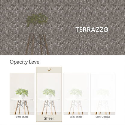 Hanging Room Divider, Designer Knit, 36" x 96" Pack of 2, Terrazzo