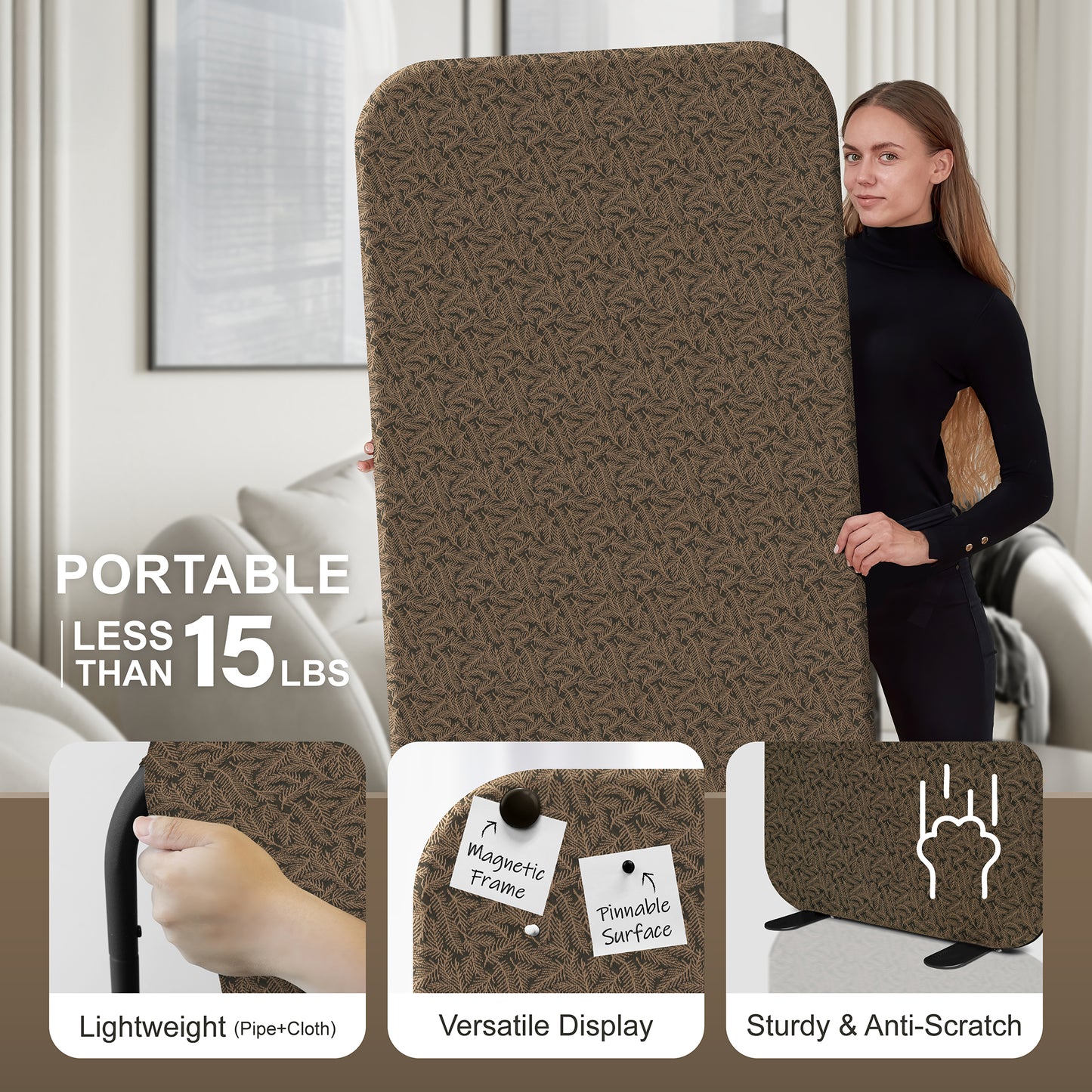 Standing Room Divider 29"x65", Shimmer