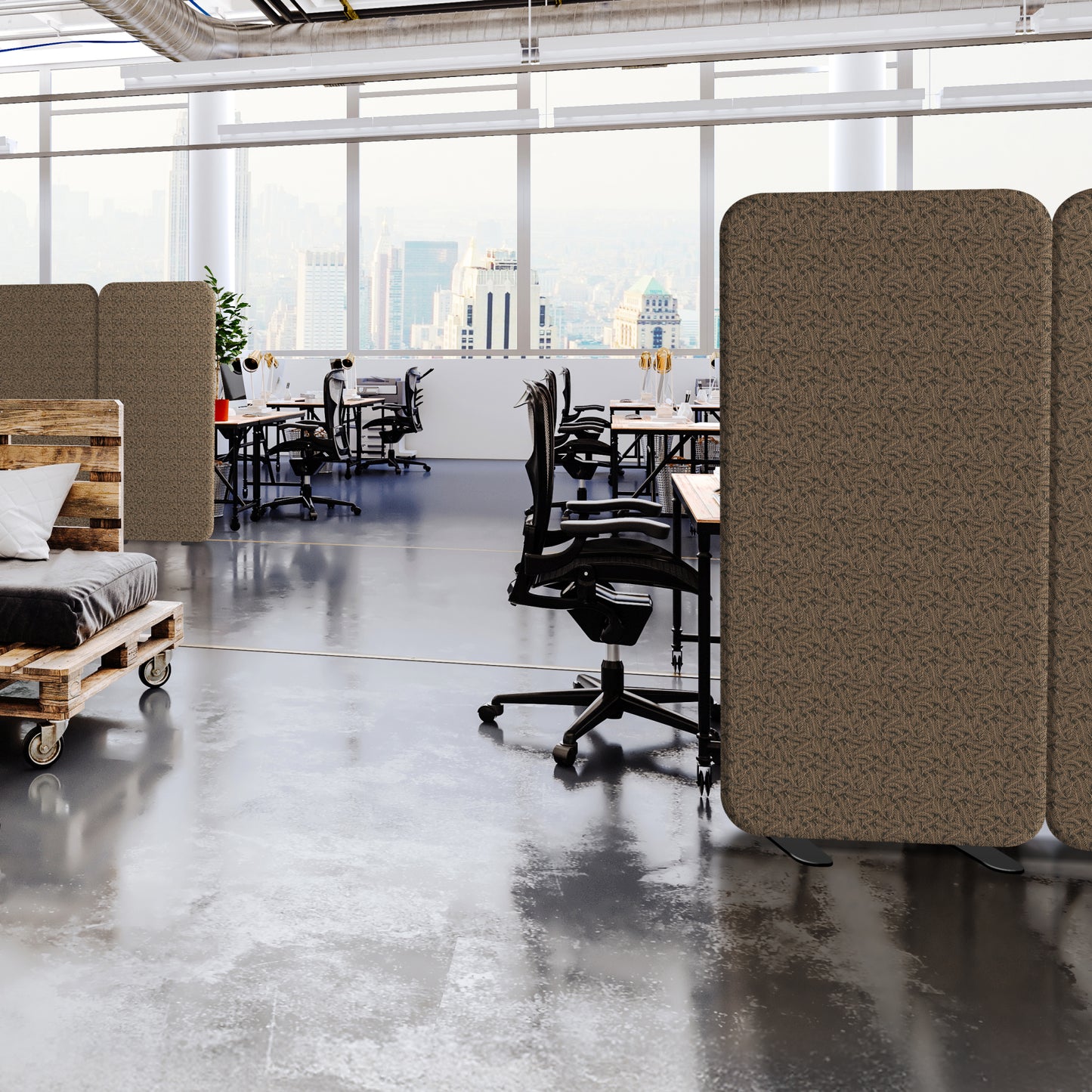 Premium Standing Room Divider, 29"x65", Shimmer