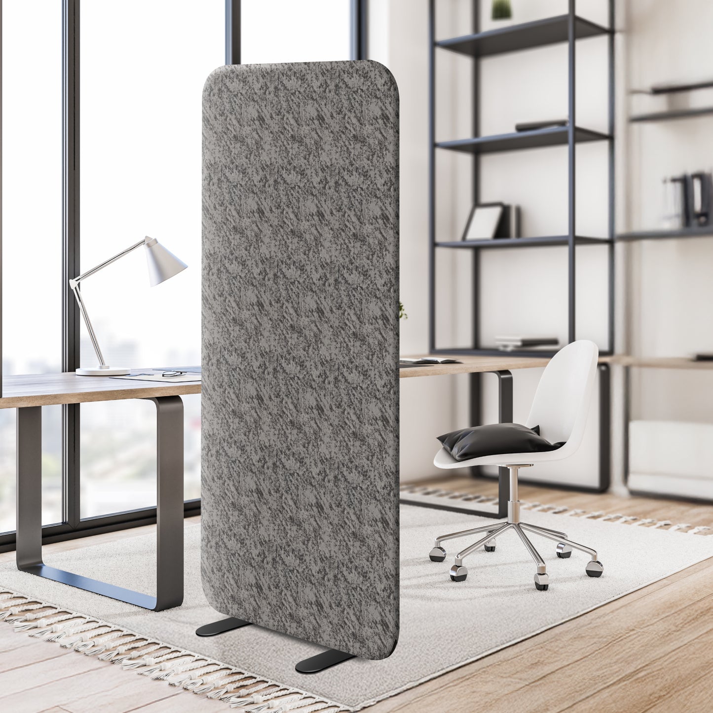 Premium Standing Room Divider, 29"x65", Smokestone