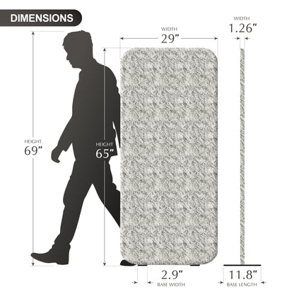 Premium Standing Room Divider, 29"x65", Marble