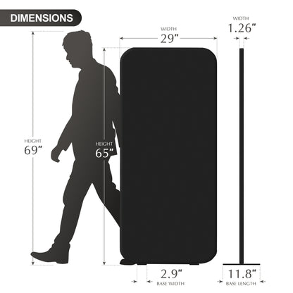 Standing Room Divider, 29"x65", Midnight