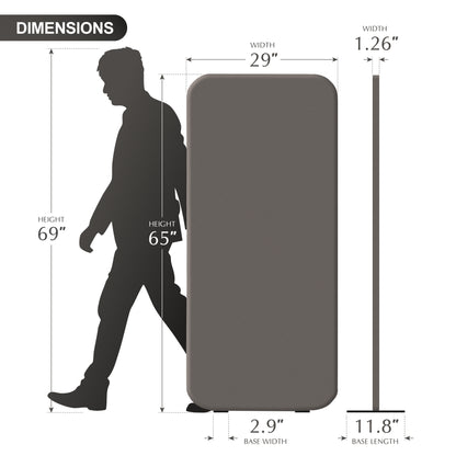 Standing Room Divider, 29"x65", Rock