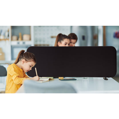 Freestanding Desk Divider 48"x18", Midnight