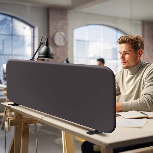 Freestanding Desk Divider 48"x18", Iron