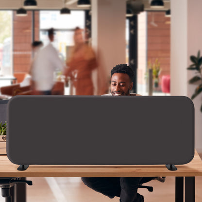 Freestanding Desk Divider, 48"x18", Iron