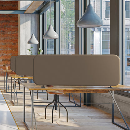 Freestanding Desk Divider, 48"x18", Taupe