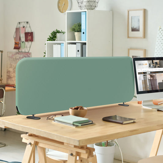 Freestanding Desk Divider, 48"x18", Aqua