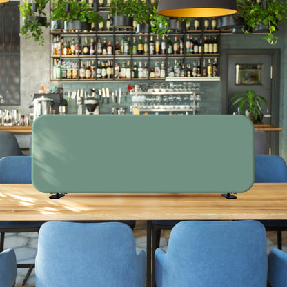 Freestanding Desk Divider, 48"x18", Aqua