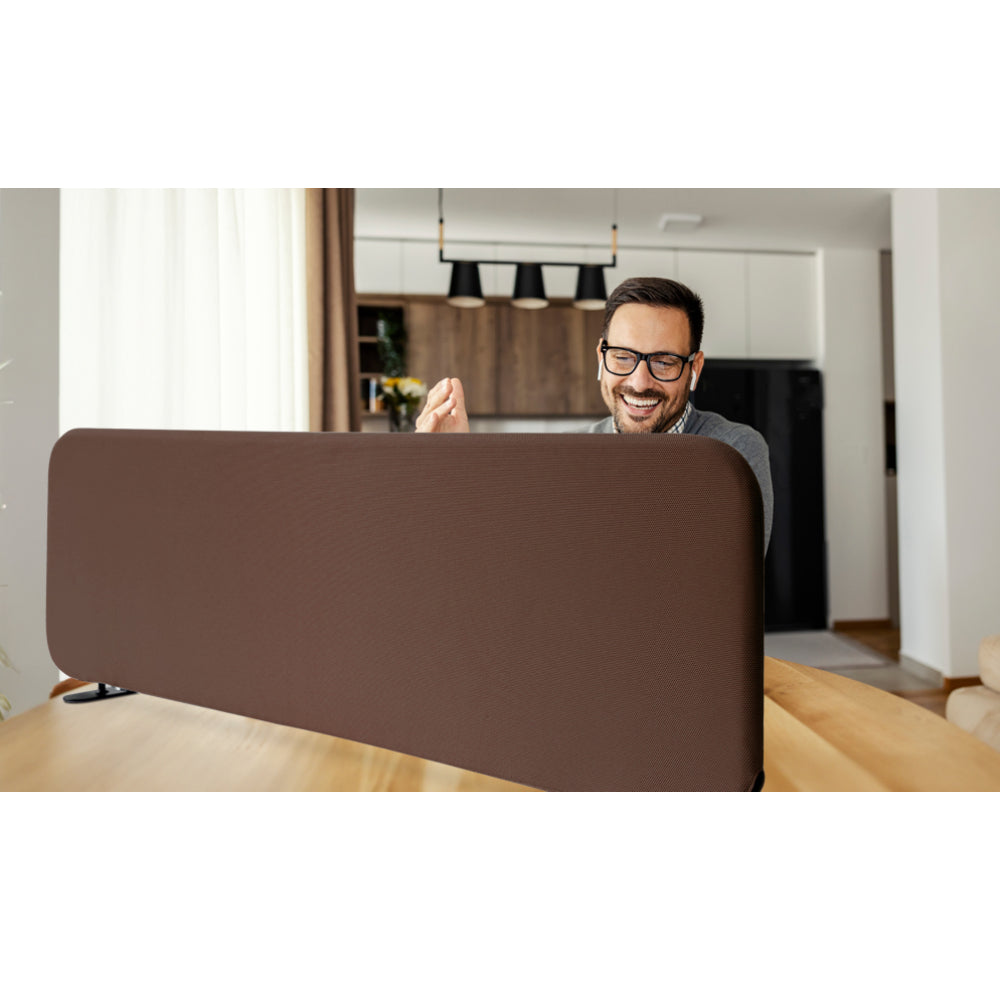 Freestanding Desk Divider 48"x18", Caramel