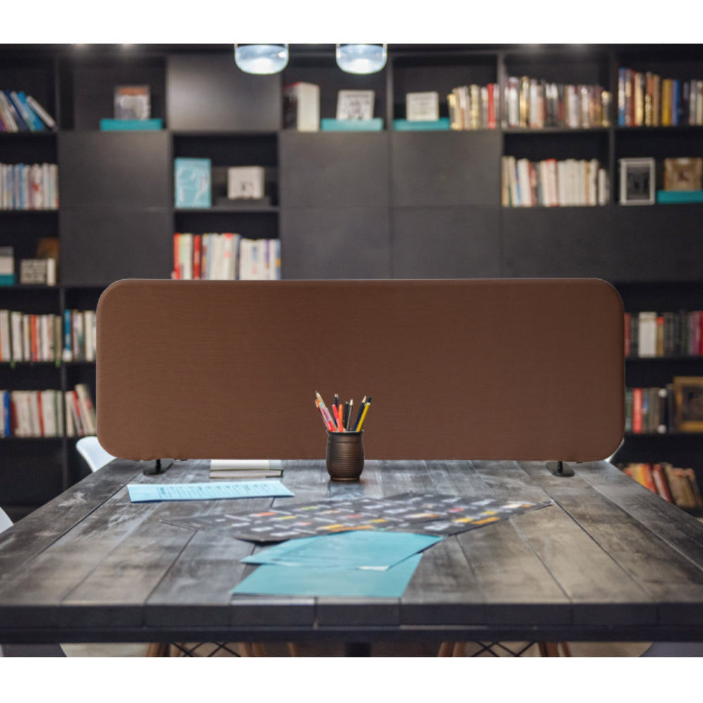 Freestanding Desk Divider 48"x18", Caramel