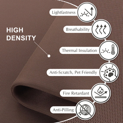 Freestanding Desk Divider 48"x18", Caramel