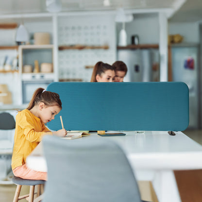 Freestanding Desk Divider 48"x18", Sapphire