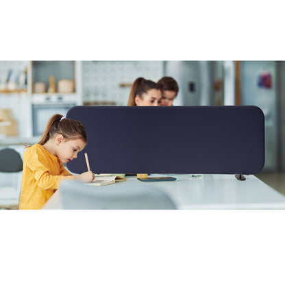 Freestanding Desk Divider 48"x18", Cobalt