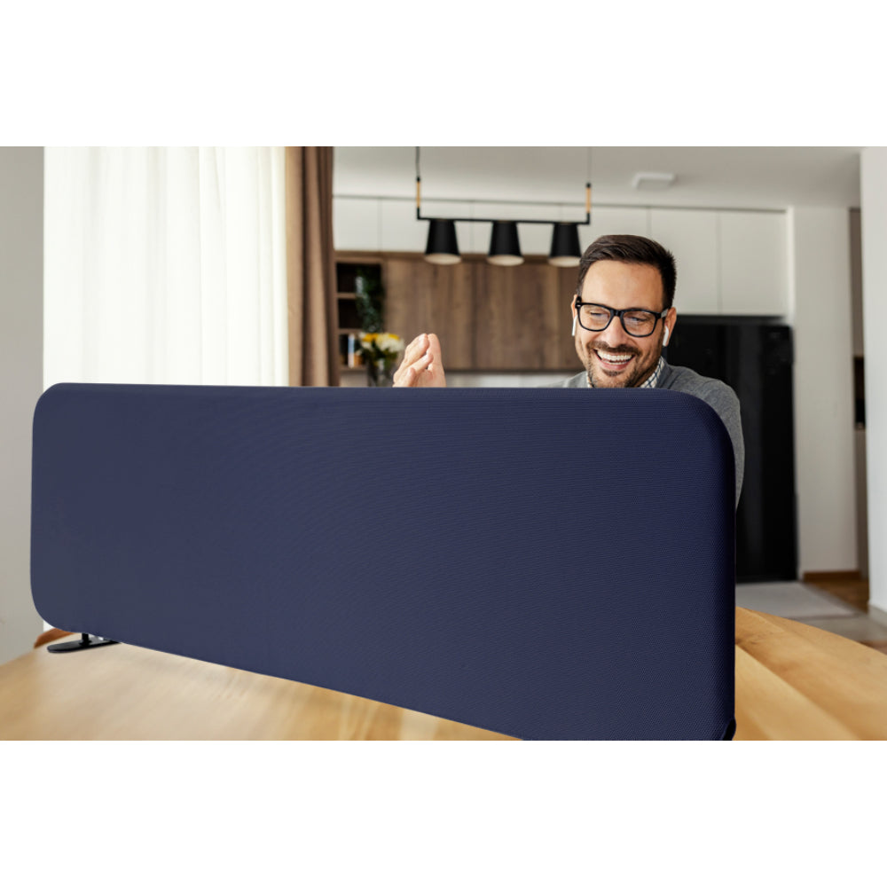 Freestanding Desk Divider 48"x18", Cobalt