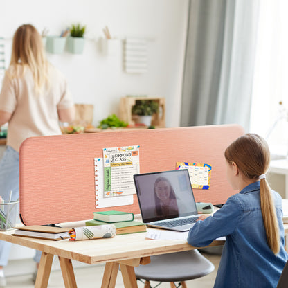 Freestanding Desk Divider 48"x18", Sakura