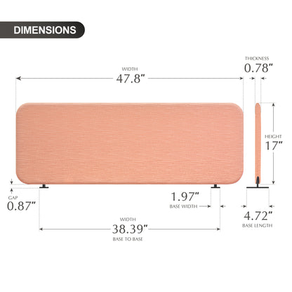 Freestanding Desk Divider 48"x18", Sakura